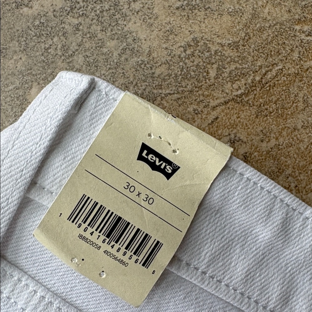 Levi's 721 high rise skinny white jeans pants size 30 x 30 $90 new - Picture 14 of 14